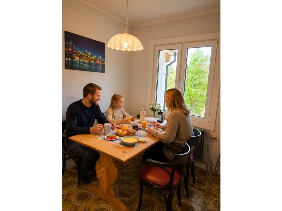 Essecke neben der Küche in Ullevi